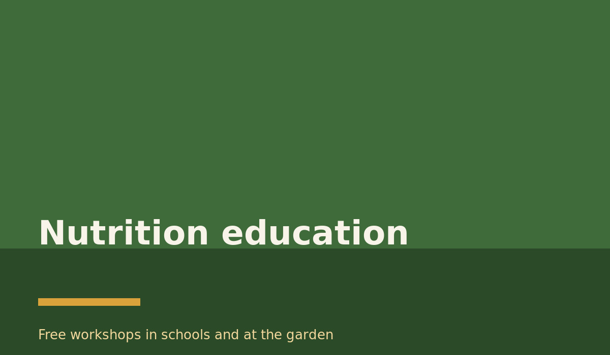 Nutrition education