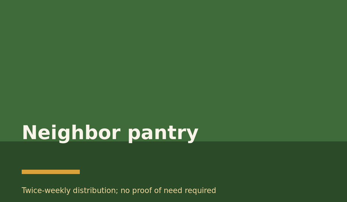 Neighbor pantry